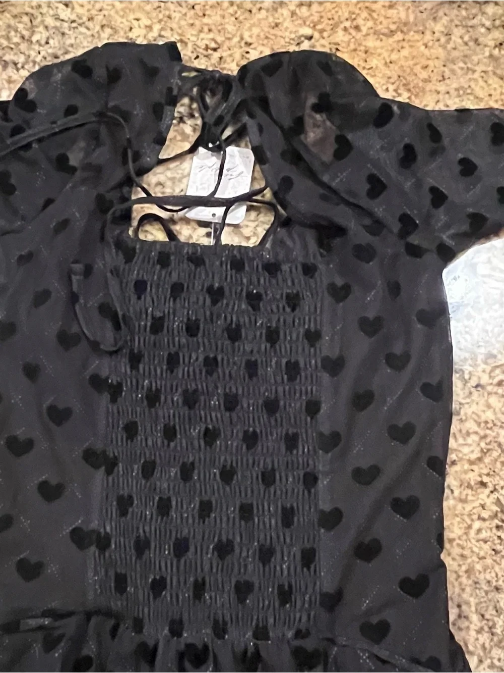 NWT Free People Sway With Me Flocked Mini Dress